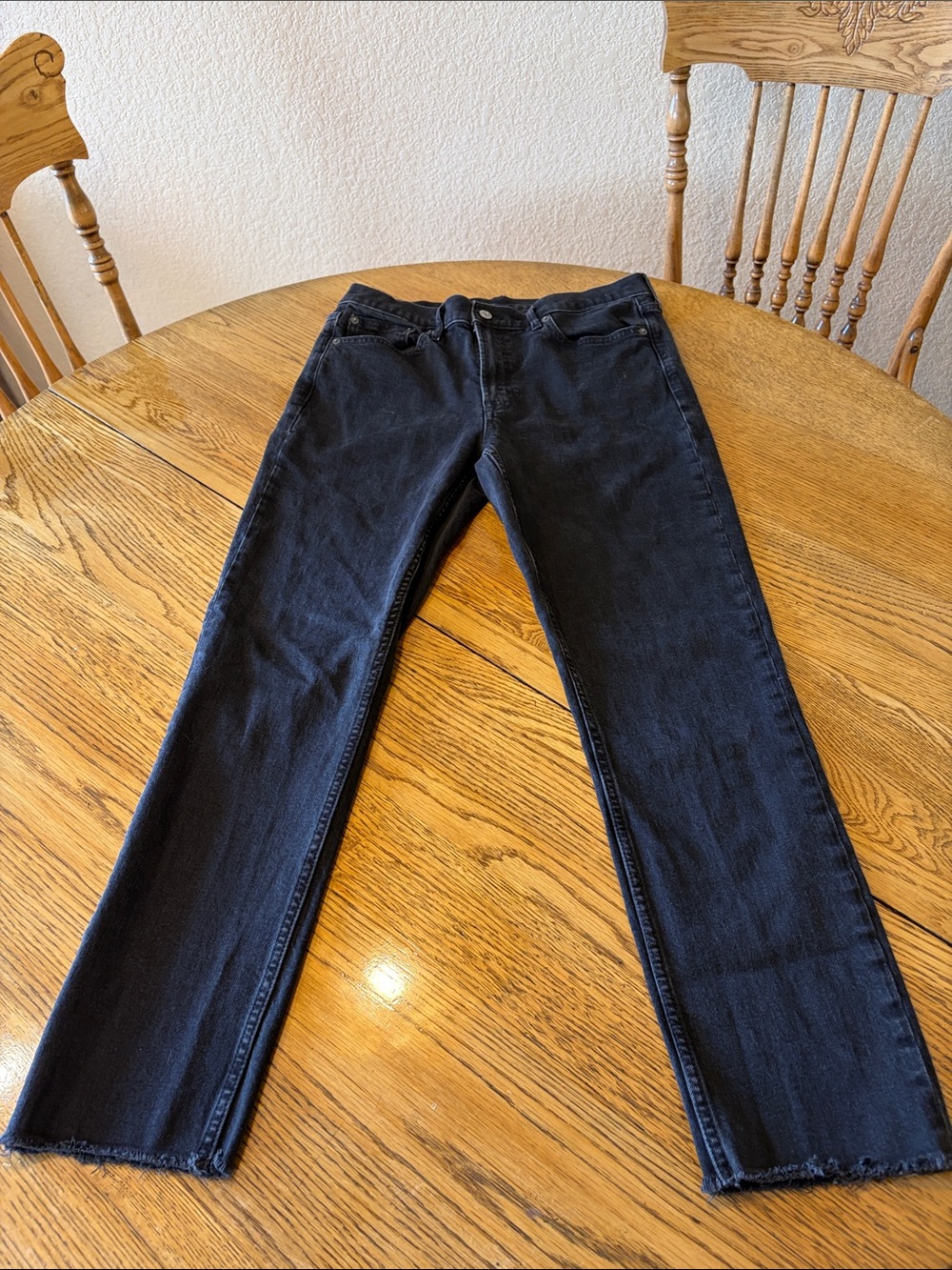 Black Gap Slim Straight Jeans